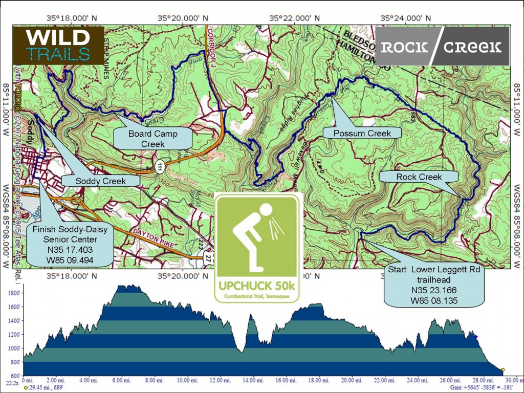 Upchuck 50K Map